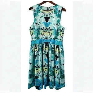 Vince  Camuto multicolored back zip sleeveless midi dress 2